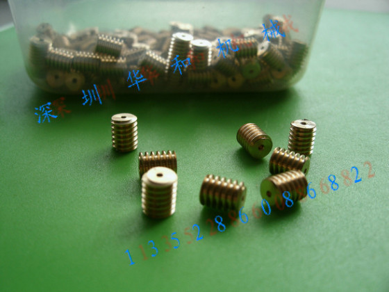 微小型0.3模铜蜗杆外径3.8mm/外径4mm遥控玩具电机马达必选1:30