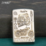 Официальный флагманский магазин Zorro Иномне, более легкий ветрозащитный мотоцикл керосина, белый никель, чтобы дать парню подарка на день рождения