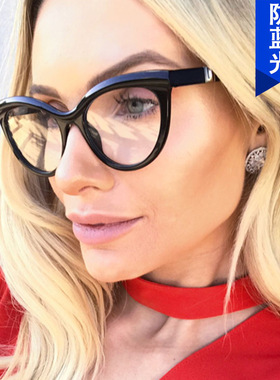 猫眼太阳镜眉毛2022欧美凹造型