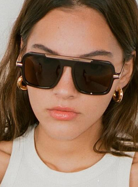 机长太阳眼镜欧美复古