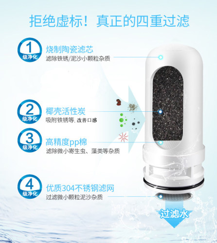 适用可帮KB01净之源 qiancunxue 千淳雪水龙头净水器滤芯净恩泉 - 图0