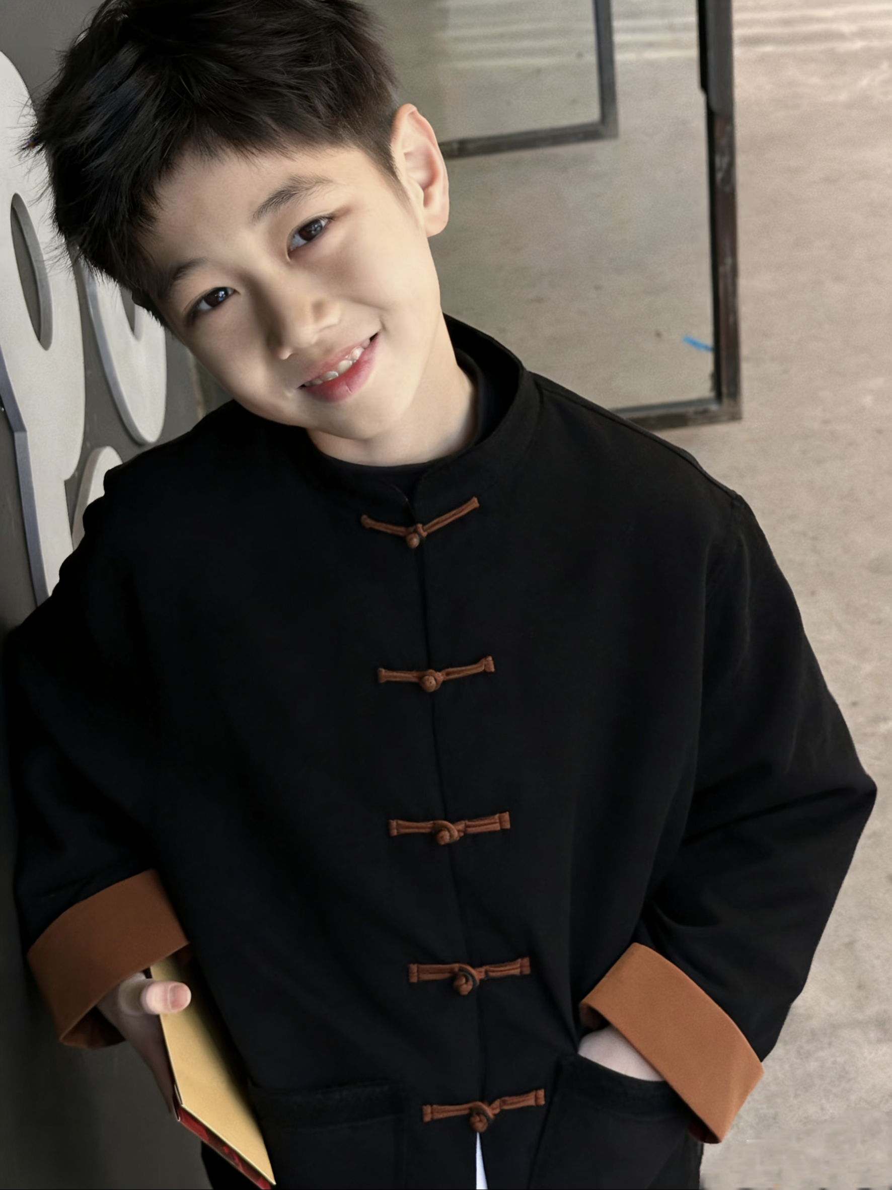 2025年新款男女大码盘扣立领长袖衬衫秋冬高级感黑色新中式唐装,淘宝优惠券,粉丝福利购,淘宝优惠卷