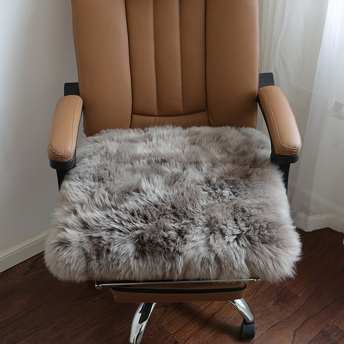 澳洲纯羊毛坐垫沙发垫椅垫办公室学生椅垫餐椅垫北欧椅子垫飘窗垫 - 图2