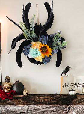 HalloweenWoodWreath万圣节木牌
