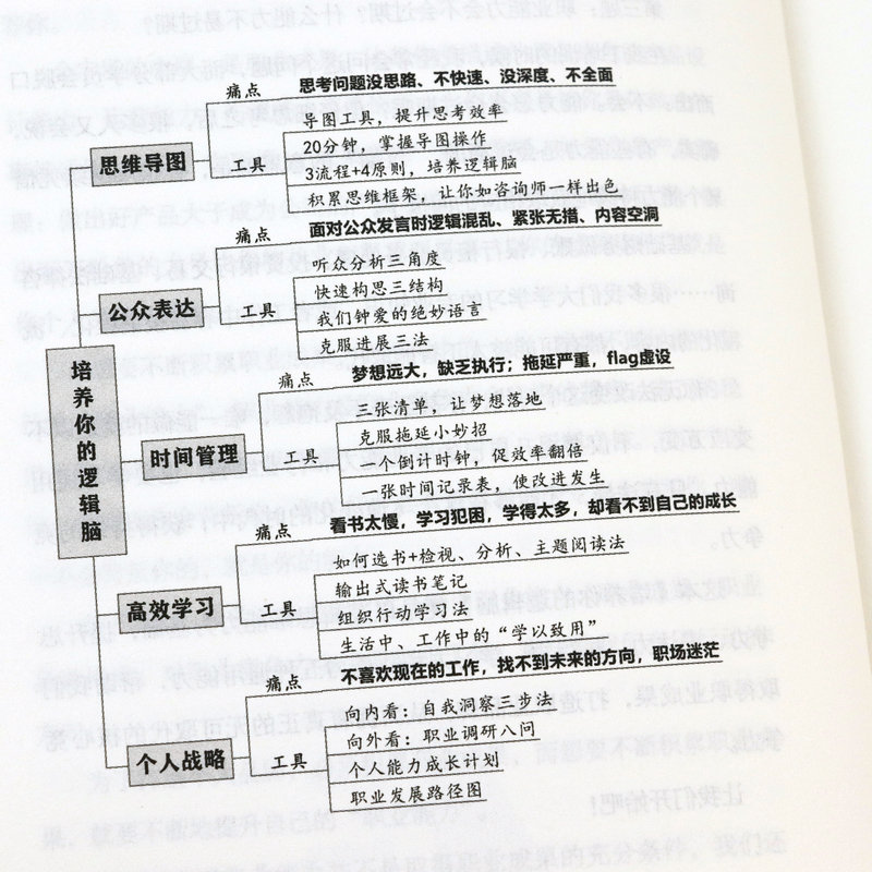 培养你的逻辑脑人人都需要的思维导图课一本书涵盖思维力表达力执行力学习力和战略力5种通用个人能力 - 图2