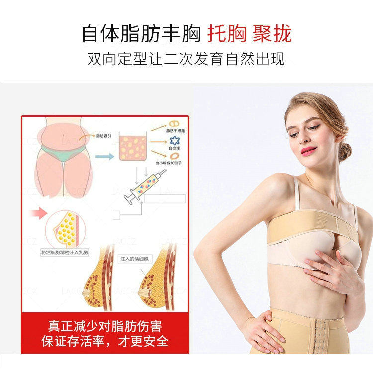 医用自体脂肪隆胸手术后假体内衣 奥兰尚塑身上衣