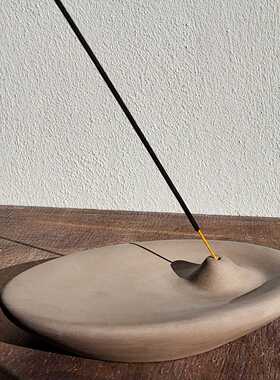 Incense burner现代简约水泥香插线香盘家居摆件香炉上香家用