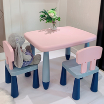 New Products Children Study Desk Desk Writing Table And Chairs Suit Desks Kindergarten Chairs Plastic Table And Chairs Girls Boys