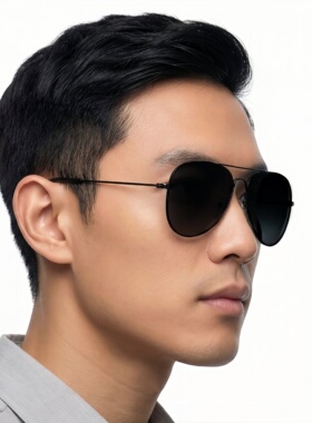 高清玻璃偏光太阳镜男飞行员墨镜