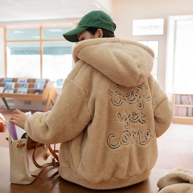 靴下物可外穿烫光北极绒运动家居服 靴下物睡衣/家居服套装