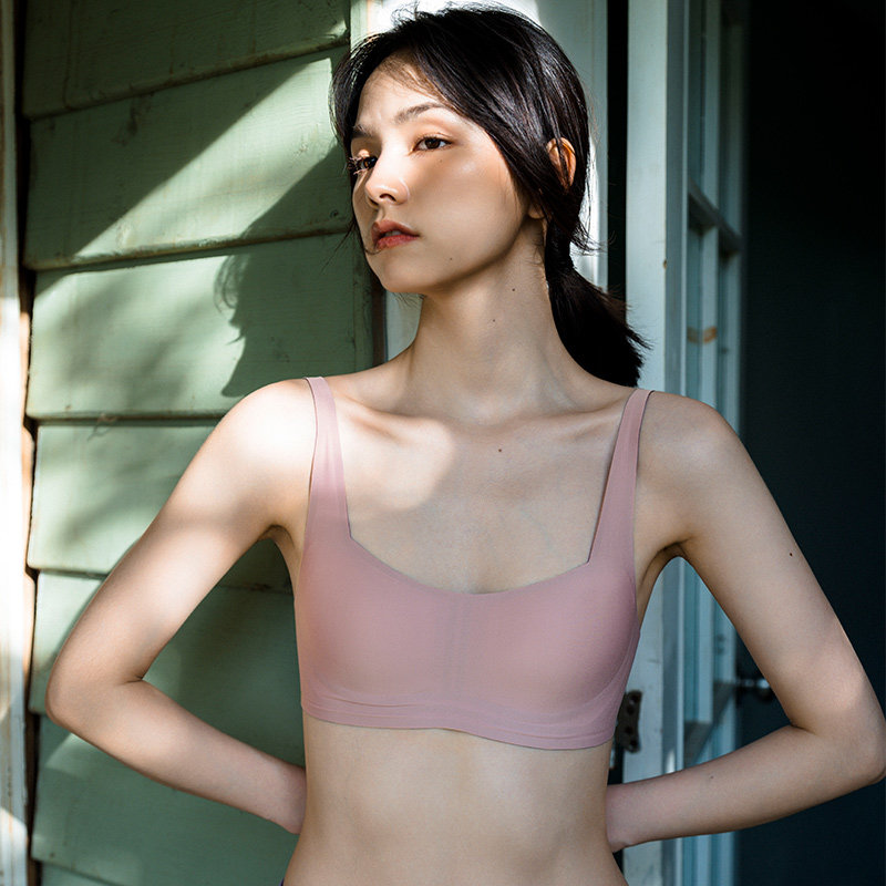 靴下物法式乳胶无痕无钢圈美背文胸 靴下物文胸