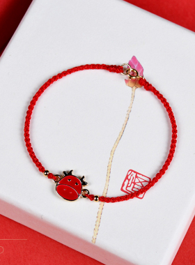 生肖牛感温变色转运红