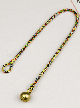 五色线手绳纯铜十二生肖实心