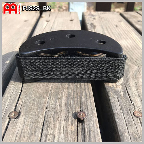 MEINL麦尔打击乐器拍子摇铃FJS2S-BK脚铃箱鼓卡洪邦戈非洲鼓伴侣 - 图1