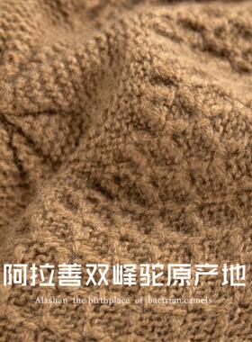 双层驼绒贝雷帽针织保暖亲肤包邮