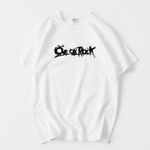 one ok rock oor摇滚T恤短袖简约圆领大码宽松夏季男女情侣装棉上 - 图1