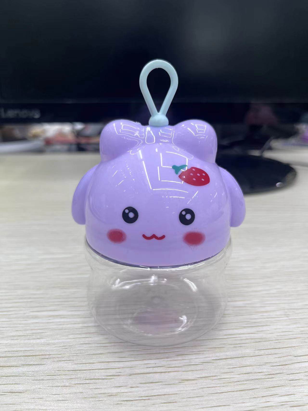 爬爬兔可爱卡通透明塑料包装收纳罐食品溶豆糖果密瓶子手提摆摊,淘宝优惠券,粉丝福利购,淘宝优惠卷