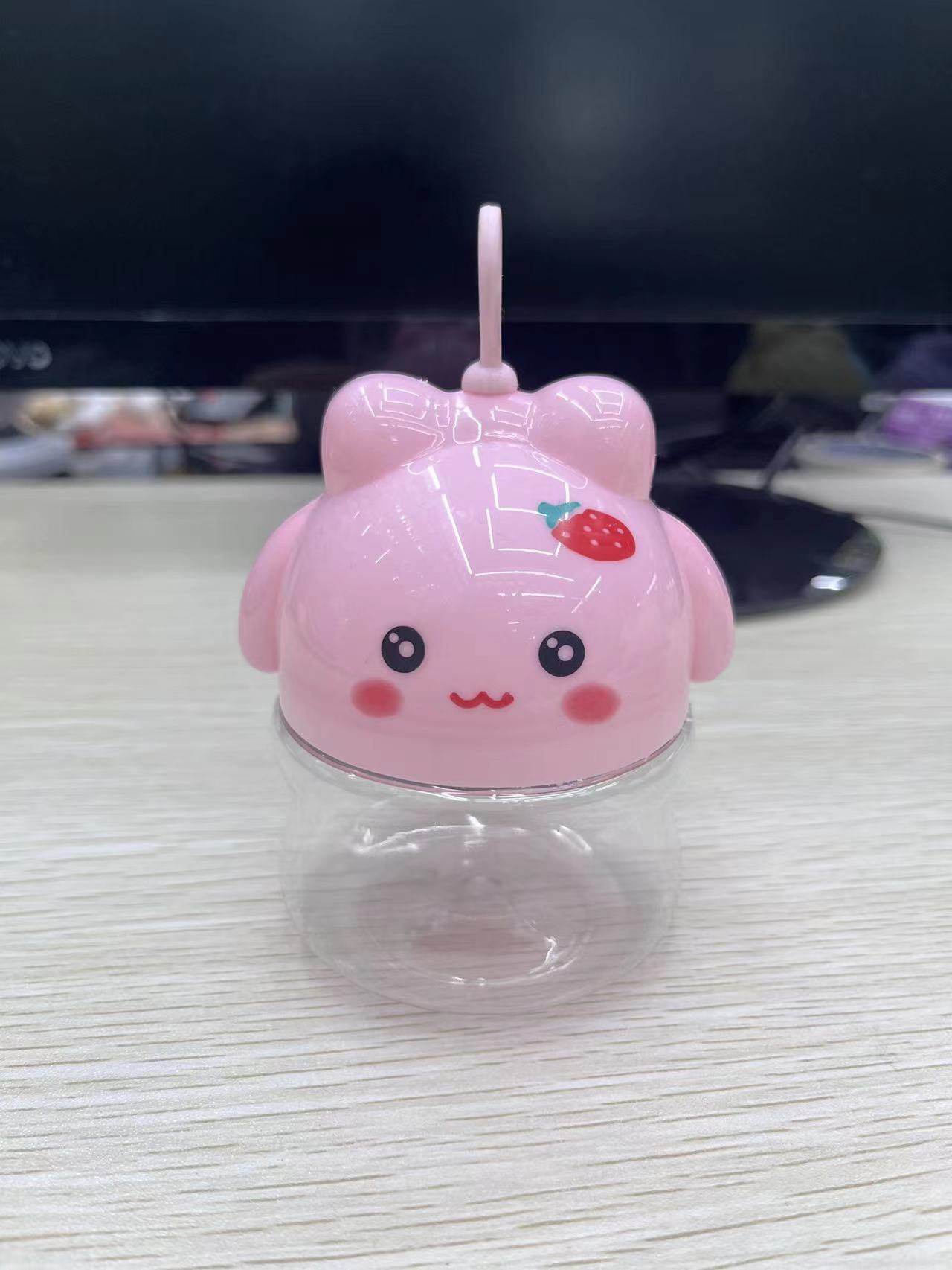 爬爬兔可爱卡通透明塑料包装收纳罐食品溶豆糖果密瓶子手提摆摊,淘宝优惠券,粉丝福利购,淘宝优惠卷