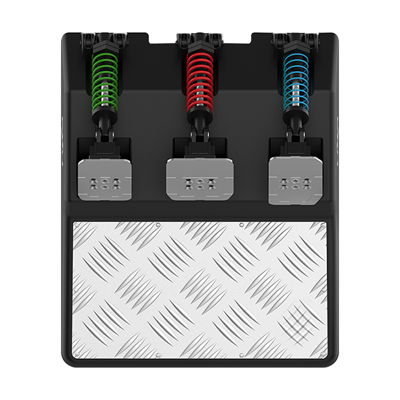 莱仕达踏板PXN A3电脑pc霍尔磁感应USB铝合金三踏板直连赛车竞速游戏模拟器欧洲卡车模拟2卡车方向盘线性脚踏 - 图3