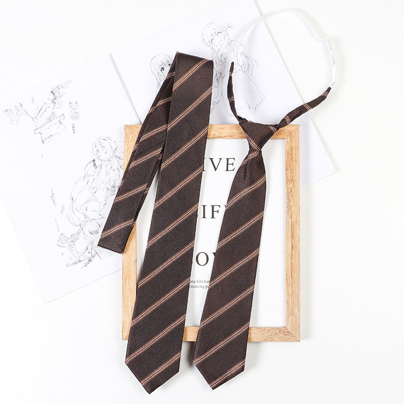 jk领带女懒人免打学院风咖啡棕色领结学生休闲衬衫配饰酒红DK男生,淘宝优惠券,粉丝福利购,淘宝优惠卷