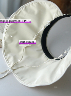 大檐防晒遮阳帽女UPF50+防紫外线