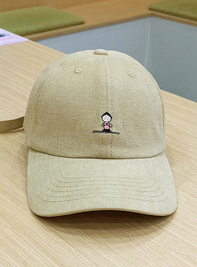 卡通刺绣韩版百搭太阳帽