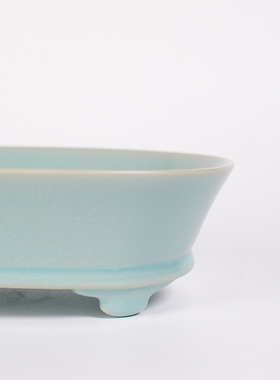 汝山明汝瓷水仙盆天青釉仿古复刻