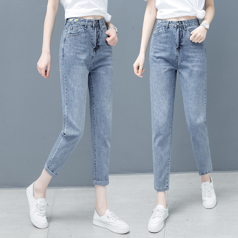 以纯官方旗舰店超显瘦老爹裤牛仔裤 尚吻蔓牛仔裤