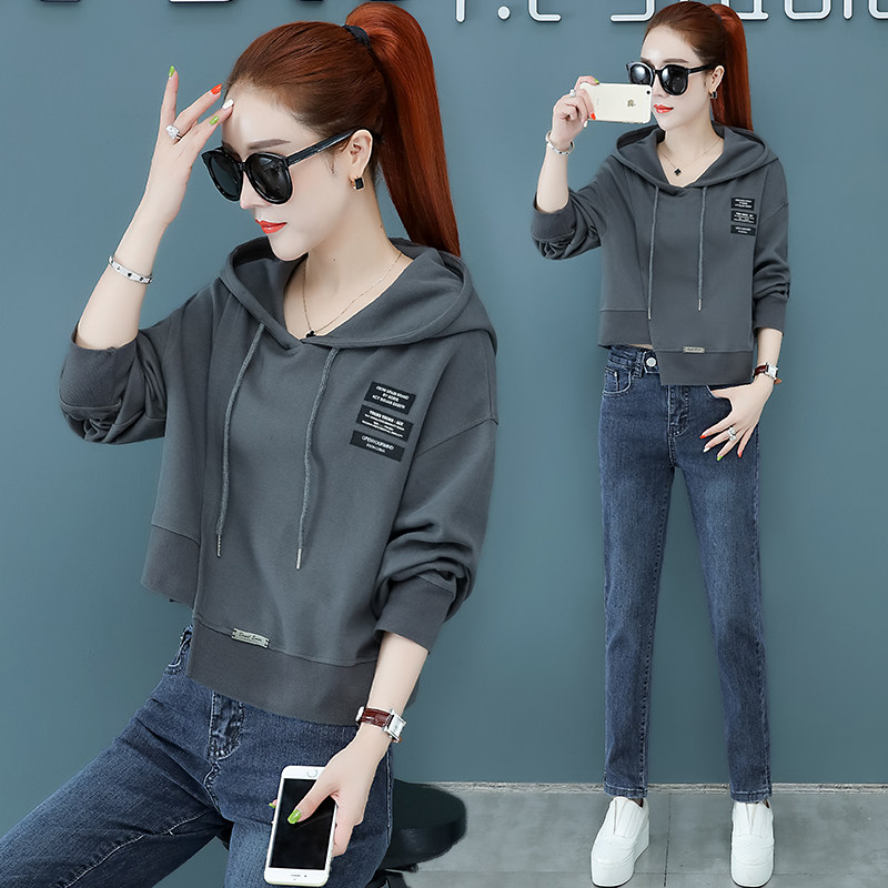 连帽春秋2020新款宽松网红以纯卫衣 尚吻蔓卫衣/绒衫