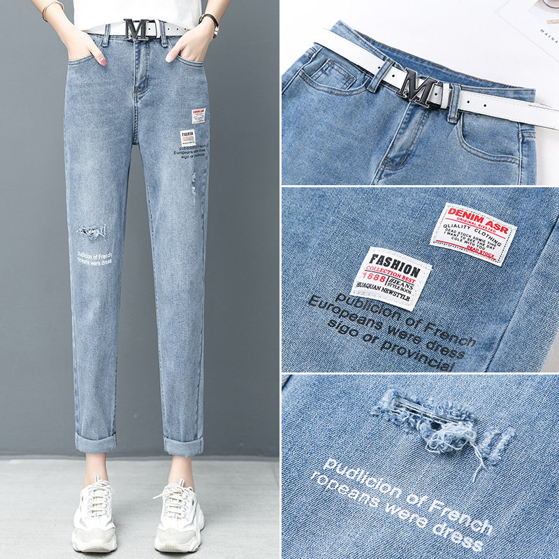 休以纯官方旗舰店闲2020早秋牛仔裤 尚吻蔓牛仔裤