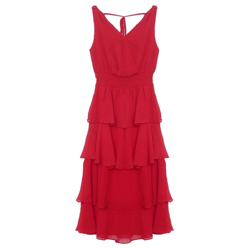 爱依服旗舰店雪纺女装夏天蛋糕裙子 尚吻蔓连衣裙