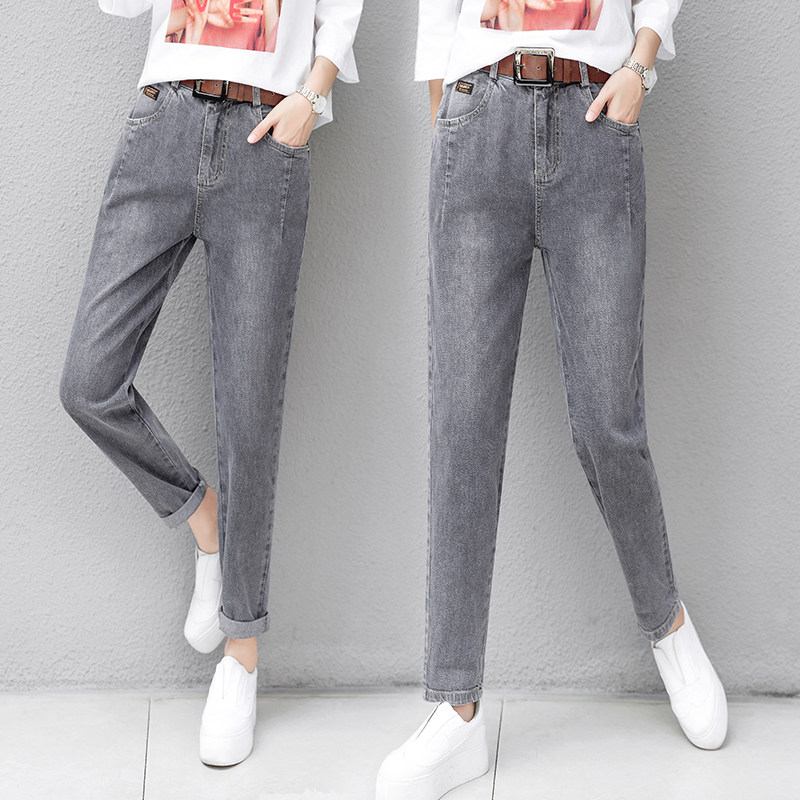 以纯官方旗舰店超显瘦老爹小脚裤 尚吻蔓牛仔裤