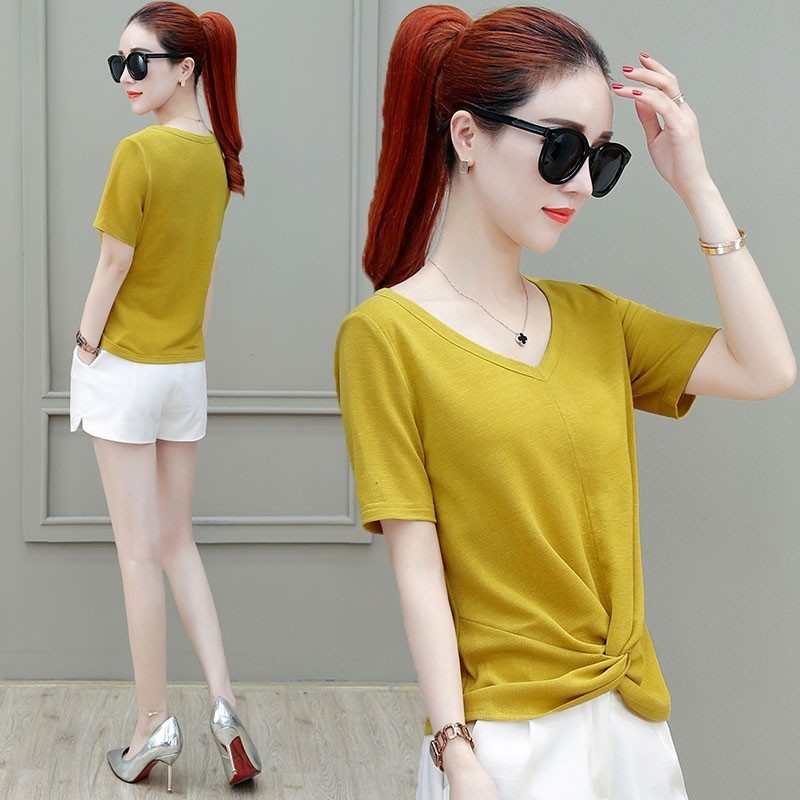 欧贝妮女装2020年夏季新款以纯t恤 尚吻蔓T恤