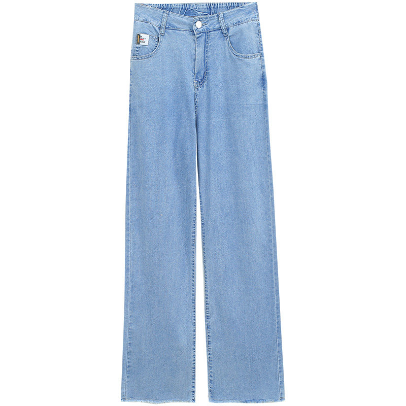 高腰女直筒阔腿裤2020年以纯牛仔裤 尚吻蔓牛仔裤