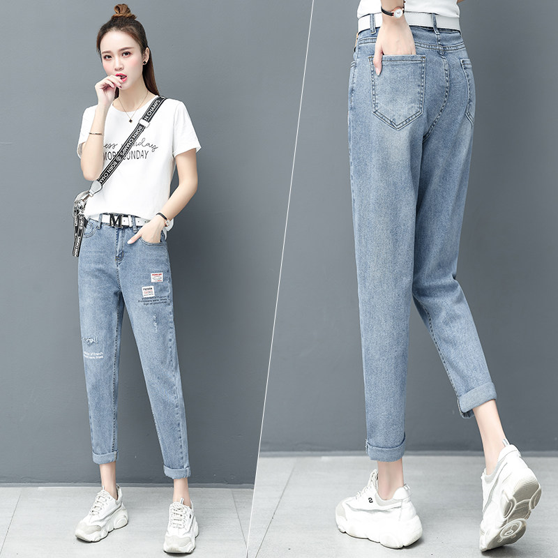 休以纯官方旗舰店闲2020早秋牛仔裤 尚吻蔓牛仔裤