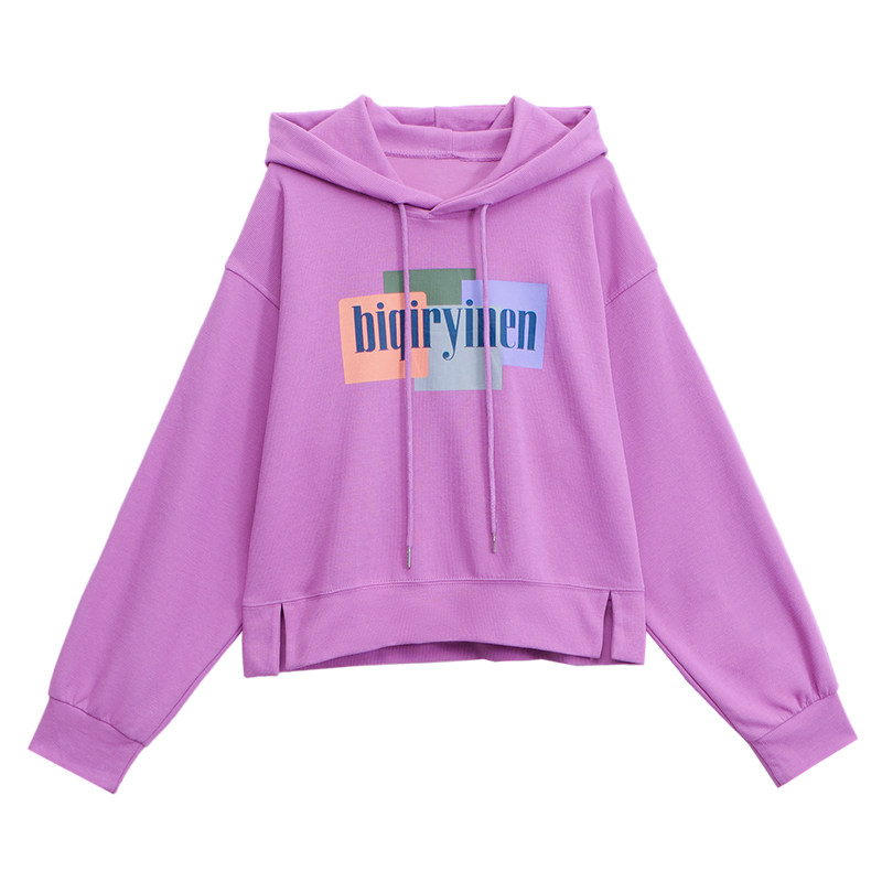 以纯官方旗舰店薄款潮ins连帽卫衣 尚吻蔓卫衣/绒衫