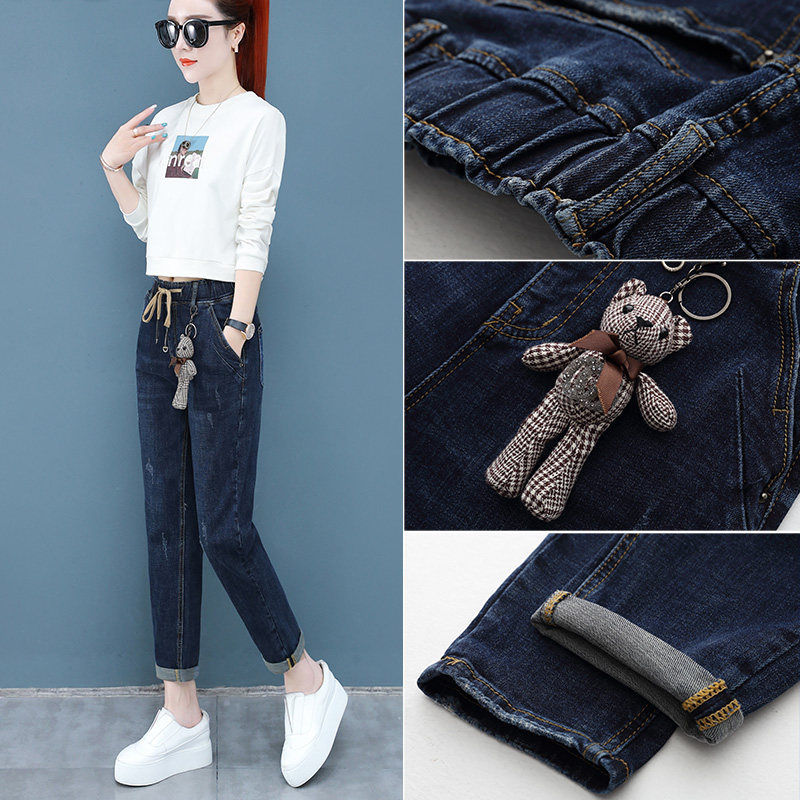 以纯官方旗舰店2020秋新款女牛仔裤 尚吻蔓牛仔裤