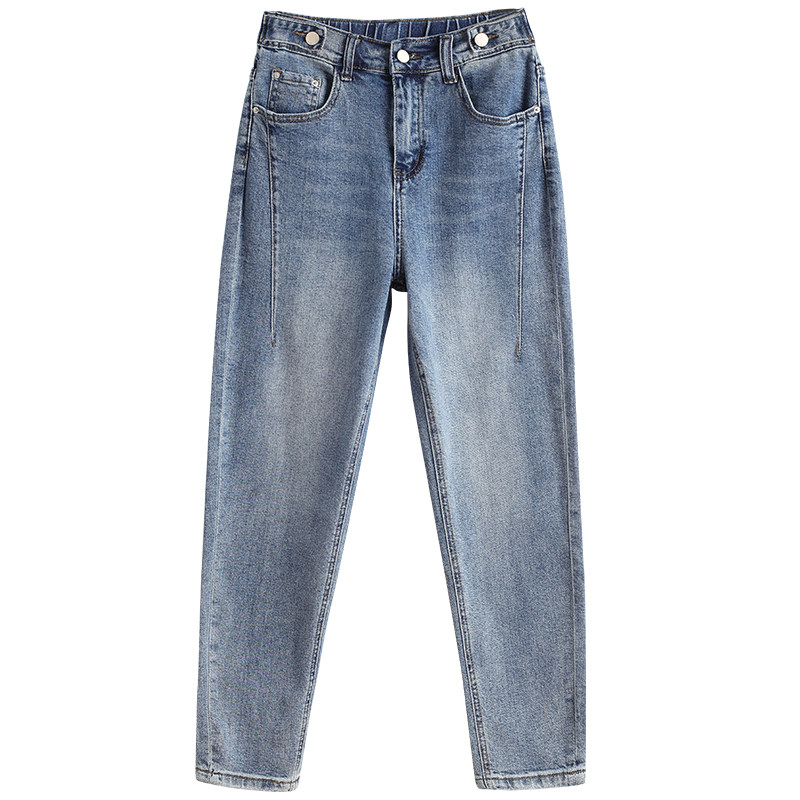 以纯官方旗舰店高腰女直筒牛仔裤 尚吻蔓牛仔裤