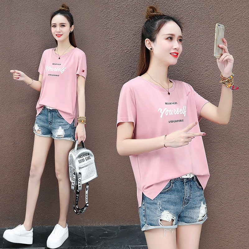 以纯官方旗舰店潮流短袖薄女t恤 尚吻蔓T恤