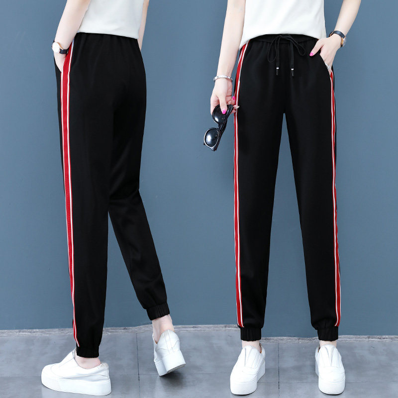 高腰休闲女2020初秋新款以纯运动裤 尚吻蔓休闲裤