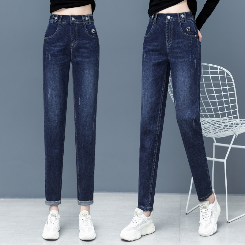 以纯官方旗舰店官网黑色小脚牛仔裤 尚吻蔓牛仔裤