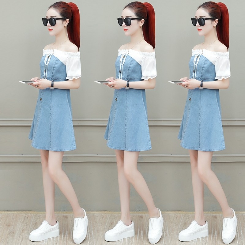 爱依服旗舰店冷淡风高级感夏连衣裙 尚吻蔓连衣裙