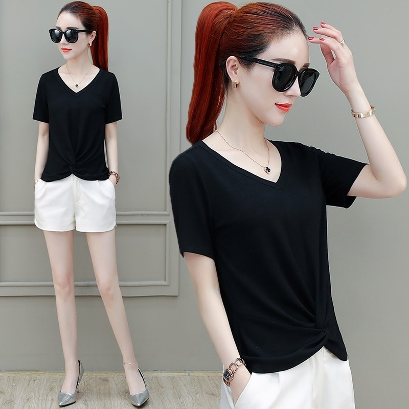 欧贝妮女装2020年夏季新款以纯t恤 尚吻蔓T恤