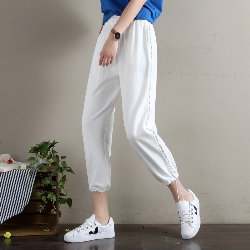 官方旗舰店官网夏季宽松束脚运动裤 尚吻蔓休闲裤