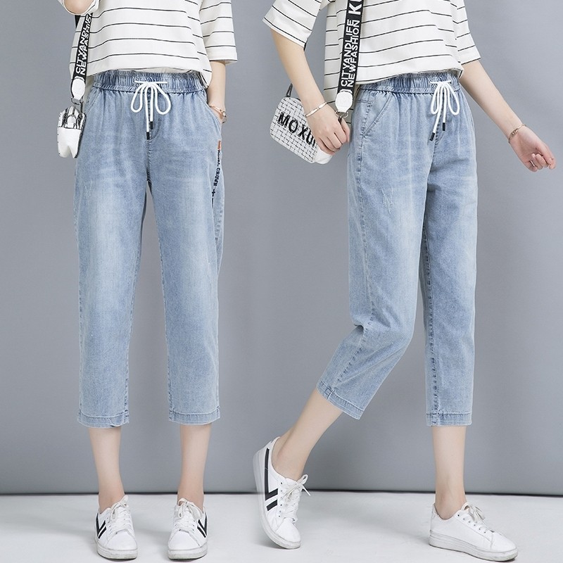 以纯官方网店铺a21旗舰店女七分裤 尚吻蔓牛仔裤