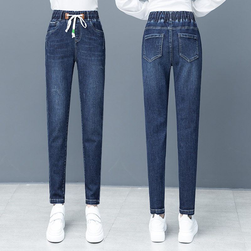 以纯官方旗舰店秋季高腰2020牛仔裤 尚吻蔓牛仔裤