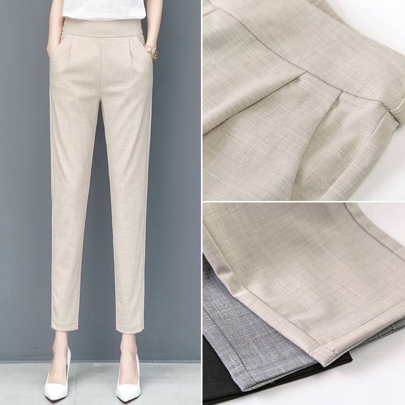 以纯官方旗舰店官网伦轻薄ol九分裤 尚吻蔓休闲裤