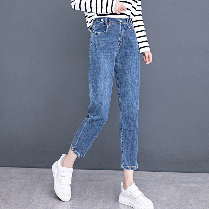 高腰女士2020新款修身以纯牛仔裤 尚吻蔓牛仔裤