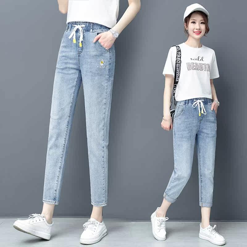 小雏菊春秋2020新款显瘦老爹牛仔裤 尚吻蔓牛仔裤