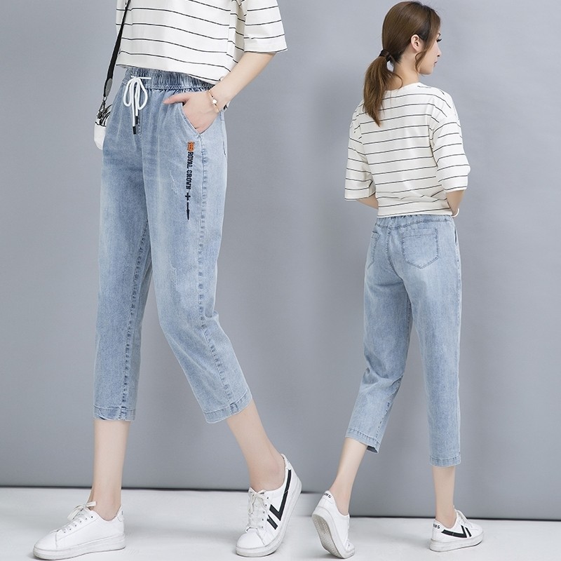 以纯官方网店铺a21旗舰店女七分裤 尚吻蔓牛仔裤